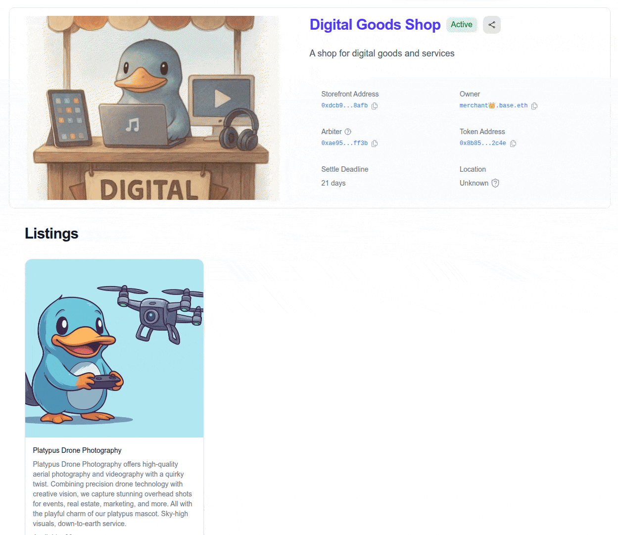 A gif showing the purchase process